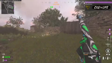 TRACING THRU WALLS B4 THE CALLOUT FROM TEAMMATE AND THEN CENTERING THE GUNFIGHT