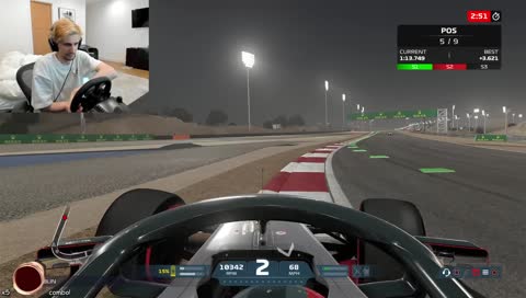 xQc does F1