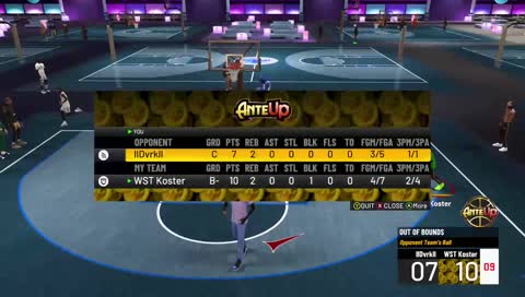 koster gets dunked on by random