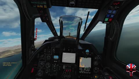 DCS World - Take off 09 = Hold the trimmer button to reset trimmer