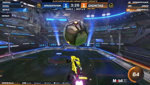 Arsenal aerial bump on AppJack Winter Major