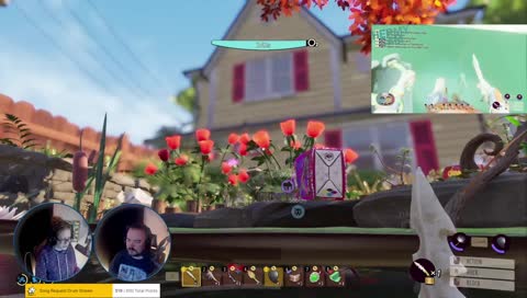 Floating in the water...