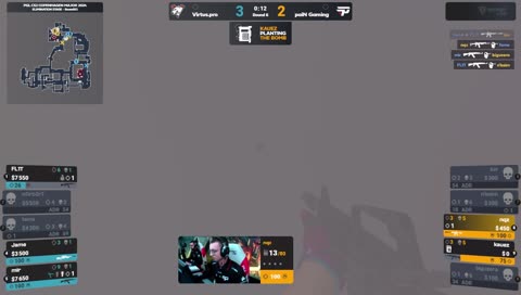 Virtus.pro faz bom retake no bombsite B - draft5.gg