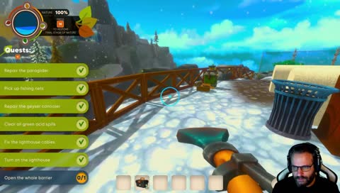 "Pinguin" springt von Klippe. "Bup" :)