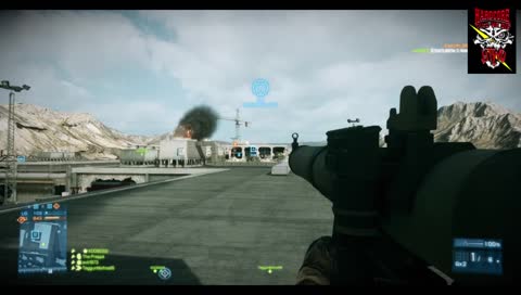 BATTLEFIELD 3 BF3 INSANE MONSTER LONG RANGE RPG KILL FROM B TO A ON FIRESTORM