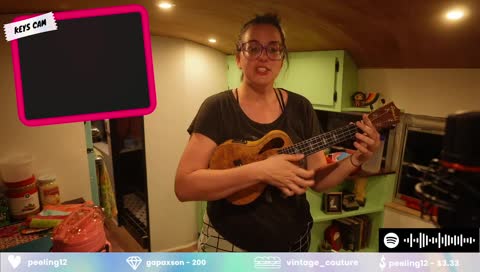 Modern Woman -- during a cooking stream!