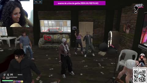 zuri fica só de roupa intima na festa do bar