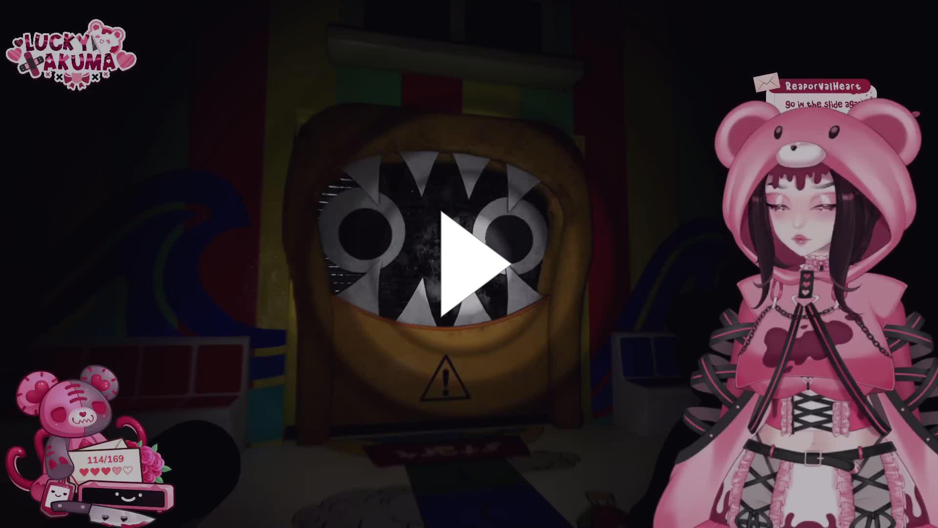 LuckyAkuma_ - Lucky gets scared in the playplace