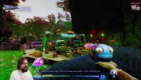 Traffic on the green goop
