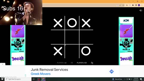 Siaira's last brain cell playing tic tac toe