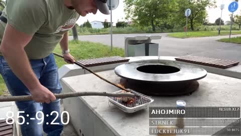 Hermelín in the fire 