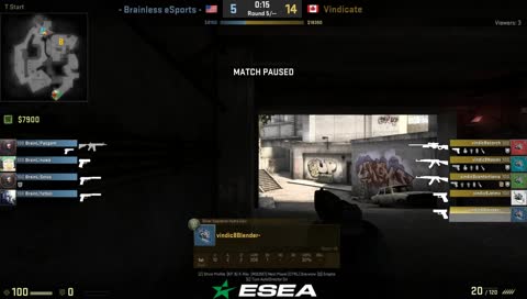 [ENG] ESEA League: Vindicate VS Brainless Esports