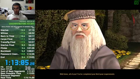 [PB] (1:13:05 w/o Loads) Harry Potter 3 PC Any% Speedrun