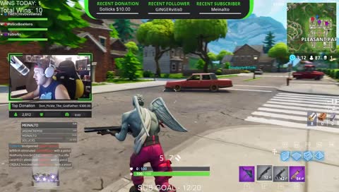 [Fortnite] LOL TRAP kill then 2 more [1v3]