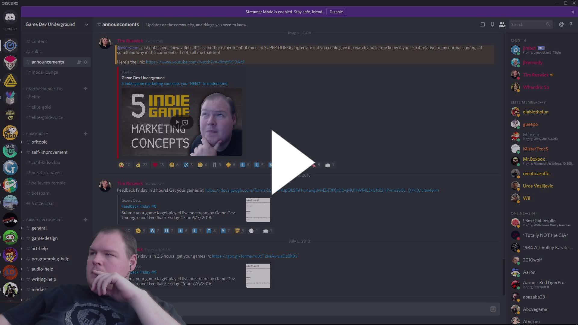 timruswick feedback friday 9 get yer games played twitch