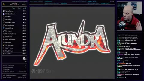 Alundra (JP) :: Speedrun :: 4:22:43 (WR) :: Any% (PS2 FDS)