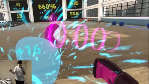 VR workout featuring BoxVR Fall 2018 Day 2