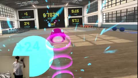 VR workout featuring BoxVR Fall 2018 Day 2