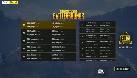 [LIVE] JIB PUBG SEA Championship Bangkok 2018 Day 1