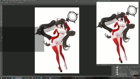 밤비님 조공짤 그리는 육덕그림방송