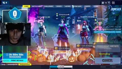 Friday Night Fortnite Tourney - Squads