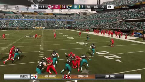 Madden 19 #14 IN THE WORLD H2H Franchise X Season 2 Week 17 Chiefs vs Jaguars