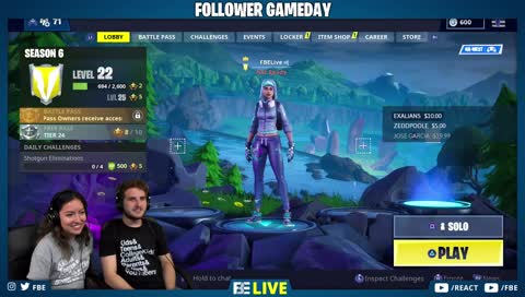 FORTNITE Friday w/ Tori and Eric | FBE Live