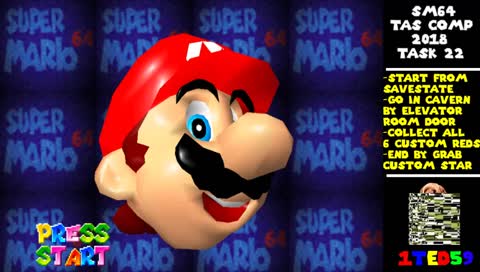 SM64 TAS Competition 2018 Task 22!
