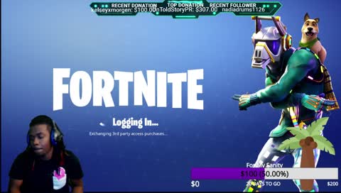 TSM Daequans Adopted Little Brother Plays Fortnite!