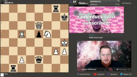 Tune it to some chess with the GingerGM - Simon Williams!!