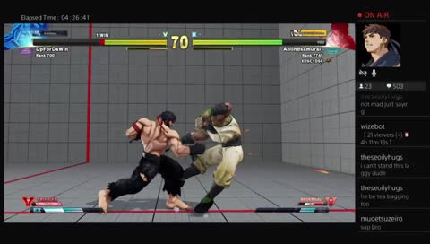 "Dont think, feel. Ryu player on ranked. The grind to the next level.