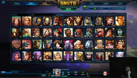 smite stream????!! 10 months since last time :P