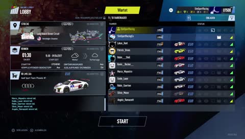 [GER|PS4] GT3 Saison 6 Liga D - Renntag 8 - Long Beach