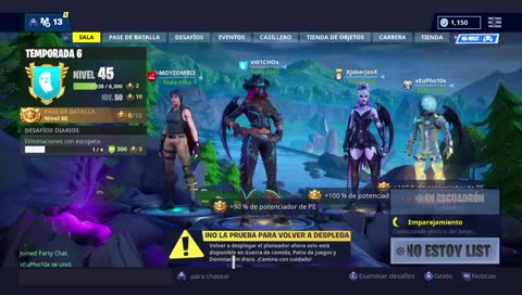 Dando pena en fornite :'v