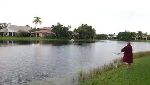 South Florida Fishing - Just woke up. Gonna catch a bass in my bathrobe. WTF WHY IS IT COLD