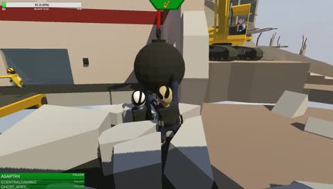 Human Fall Flat, Sans Undertale falls to his death while R6S operators look on