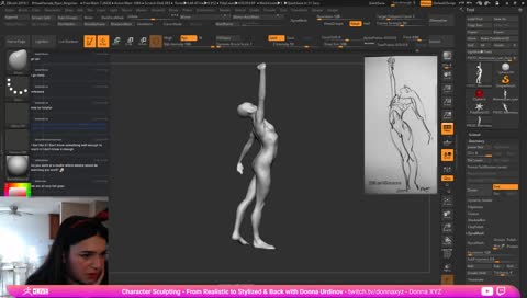 ZBrush 2018 - Character Sculpting - From Realistic to Stylized & Back with Donna Urdinov - #ZBrushLIVE