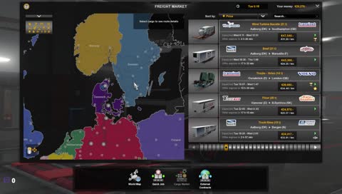 EB's Trucking On Linux LIVE 1.33 (Euro Truck Simulator 2) PeppermintOS 9