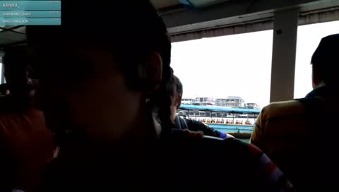 T meets a fan on a Thai Boat