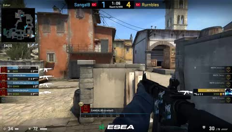 ESEA Winner to Intermadiate Rurnbles vs. Sangal B E-Sports