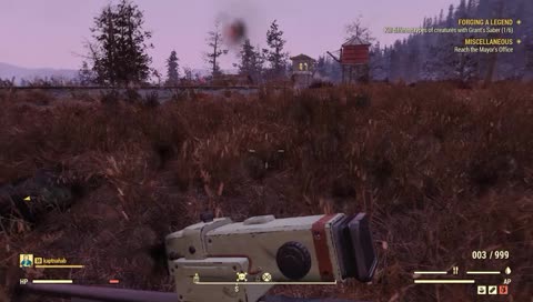 Assaultron gets its leg blown off and keeps coming