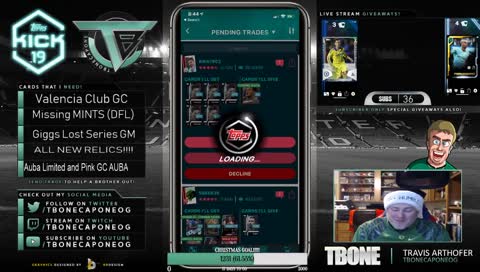 Topps Kick Friday - #veteranstreamers #smallstreamer #disabledvets #celery #PartnerDream #CFCapone