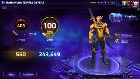 Getting Genji to 100