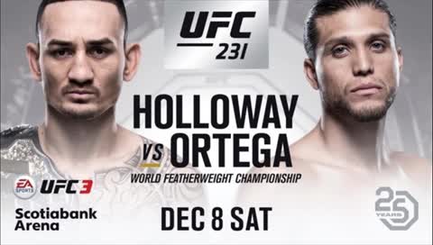 Watch Holloway vs Ortega Live Stream - UFC 231 Live Streaming Free Online