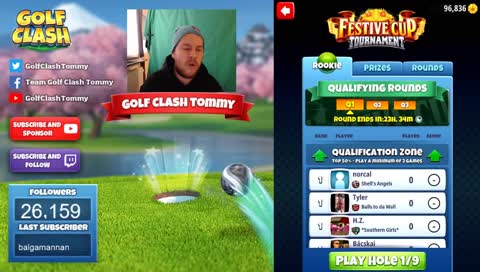 Golf Clash LIVESTREAM, Qualifying round - Rookie + Pro AT LEAST - Festive Cup Tournament!