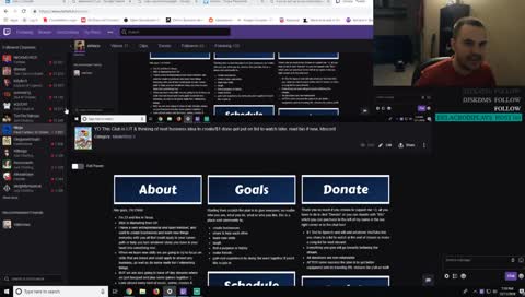 YO This Club is LIT & thinking of next business idea to create/$1 dono get put on list to watch later, read bio if new, !discord
