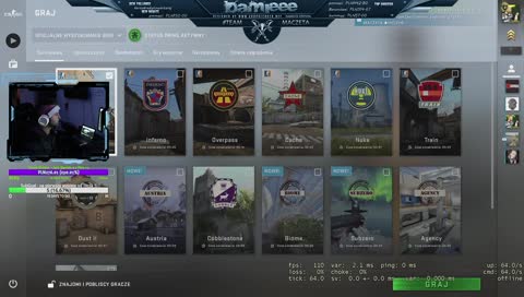 troche CsGo a potem Rusting z MojoJojo :D  - #damieeeTwitchTV #teamMACZETA