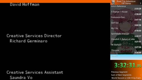 Road Trip Adventure 100 Stamp - 3:35:10 - NEW WR!