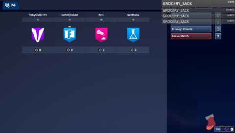 Bots playing Fortnite