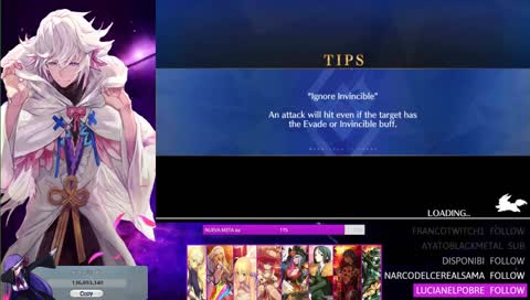 [FGO STREAM] SORTEO DE CUENTA NA Y JP PARA LA GENTE EN HONOR A LA F DE MERLIN /sr ON